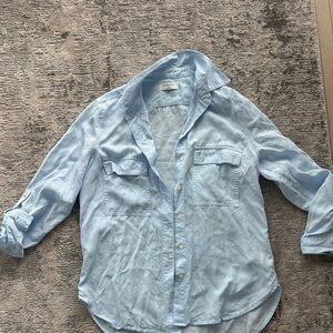 Aritzia Light Blue Button Down Shirt